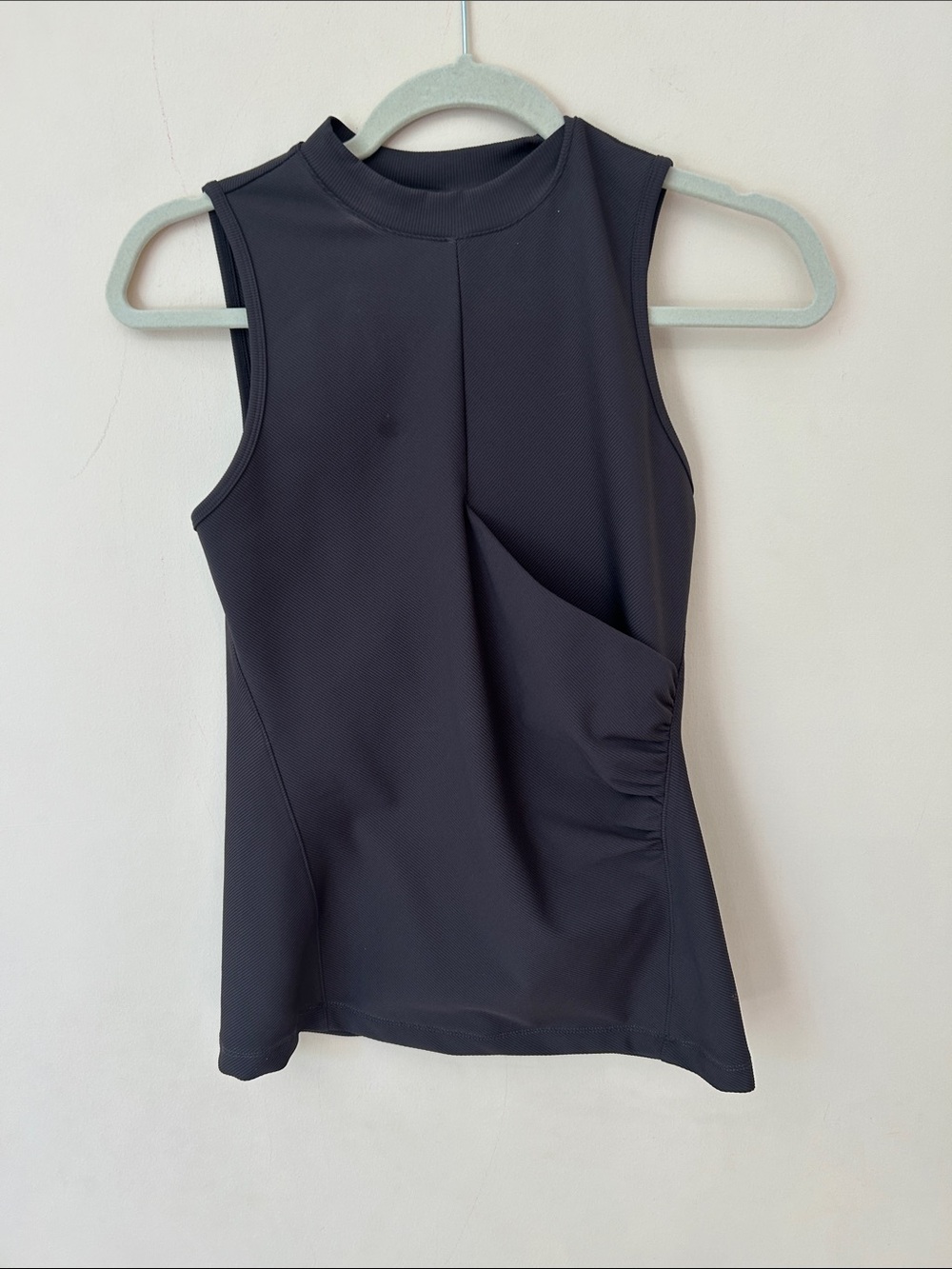 Athleta top with side ruching in front.